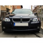 Тунинг фарове с CCFL ангелски очи за BMW 3 E90/E91 03.2005-08.2008 - 3