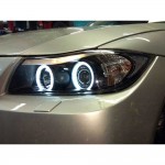 Тунинг фарове с CCFL ангелски очи за BMW 3 E90/E91 03.2005-08.2008 - 9