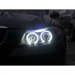 Тунинг фарове с CCFL ангелски очи за BMW 3 E90/E91 03.2005-08.2008 - 7