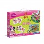 4в1 Игри за момиченце Minnie Mouse Clementoni: Пъзел, Домино, Карти Мемо, Картини с кубчета - 5