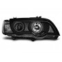 Тунинг фарове с CCFL ангелски очи и LED лента за BMW X5 E53 09.1999-10.2003 - 1