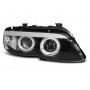 Тунинг фарове с CCFL ангелски очи и LED лента за BMW X5 E53 11.2003-2006 - 1